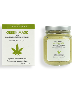 green face mask