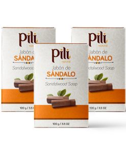 Pili Natural Sandalwood Soap Bars (3 Pack)